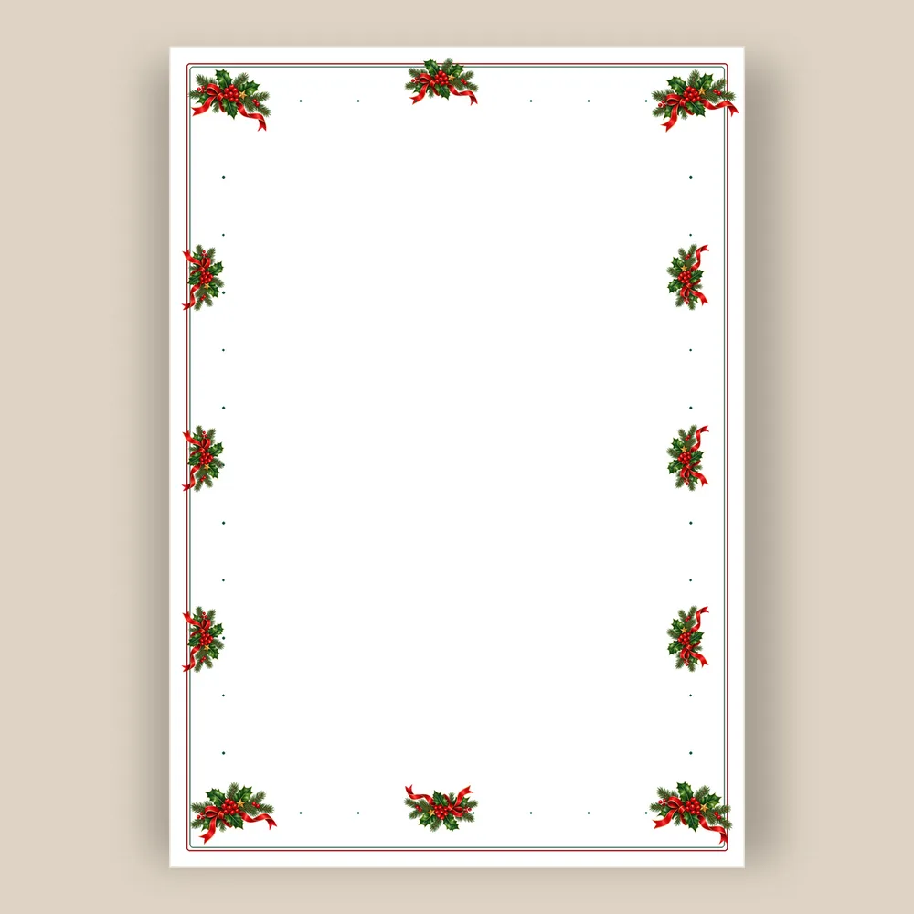 Manteles navideños con su logo · Navidad clásica