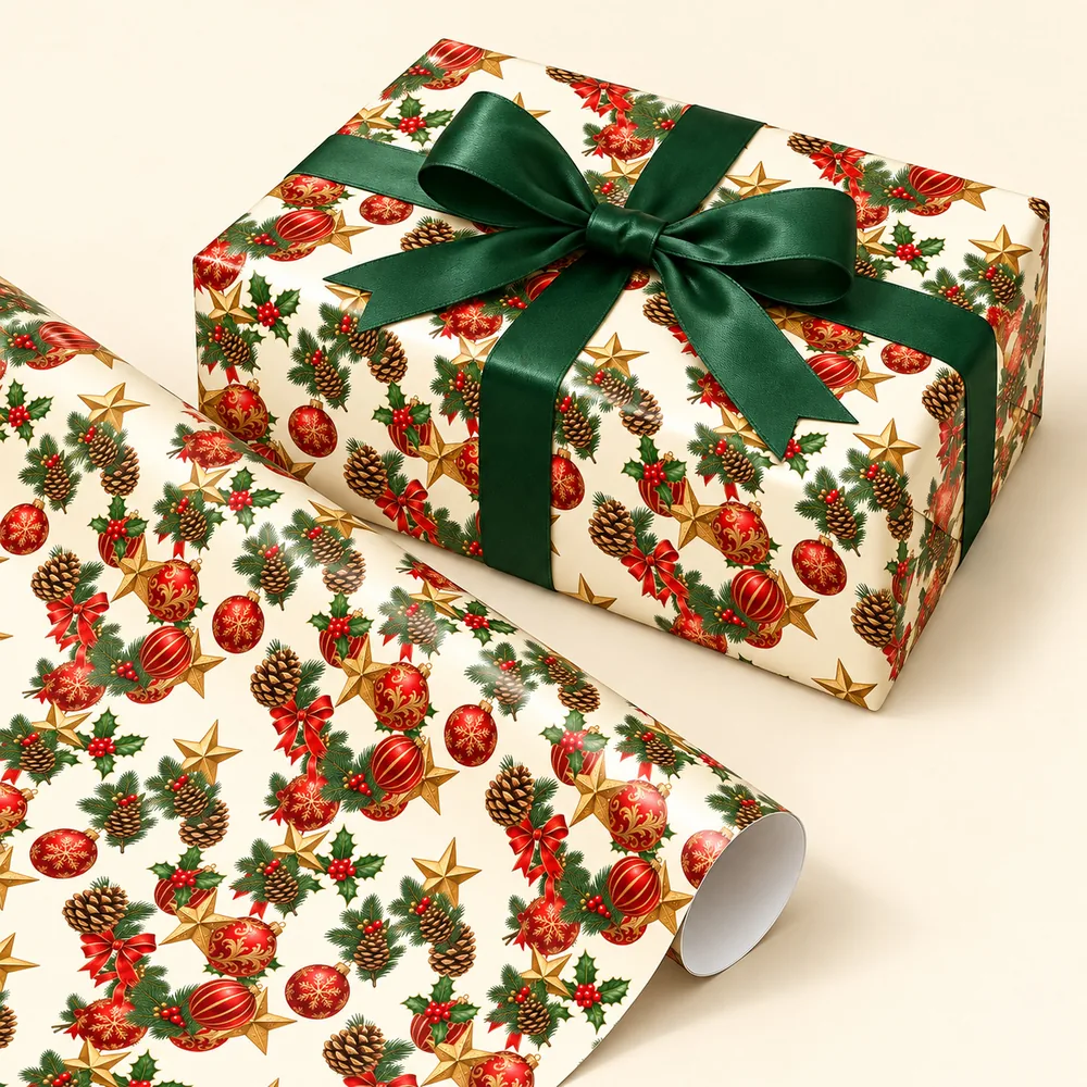Papel regalo · Navidad clásica