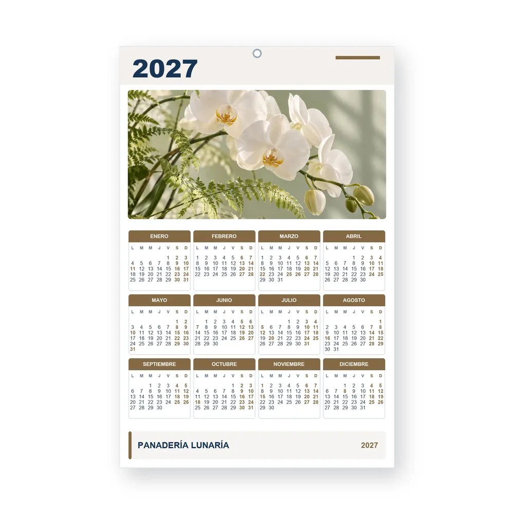 Calendario de diseño propio PG27-13-09