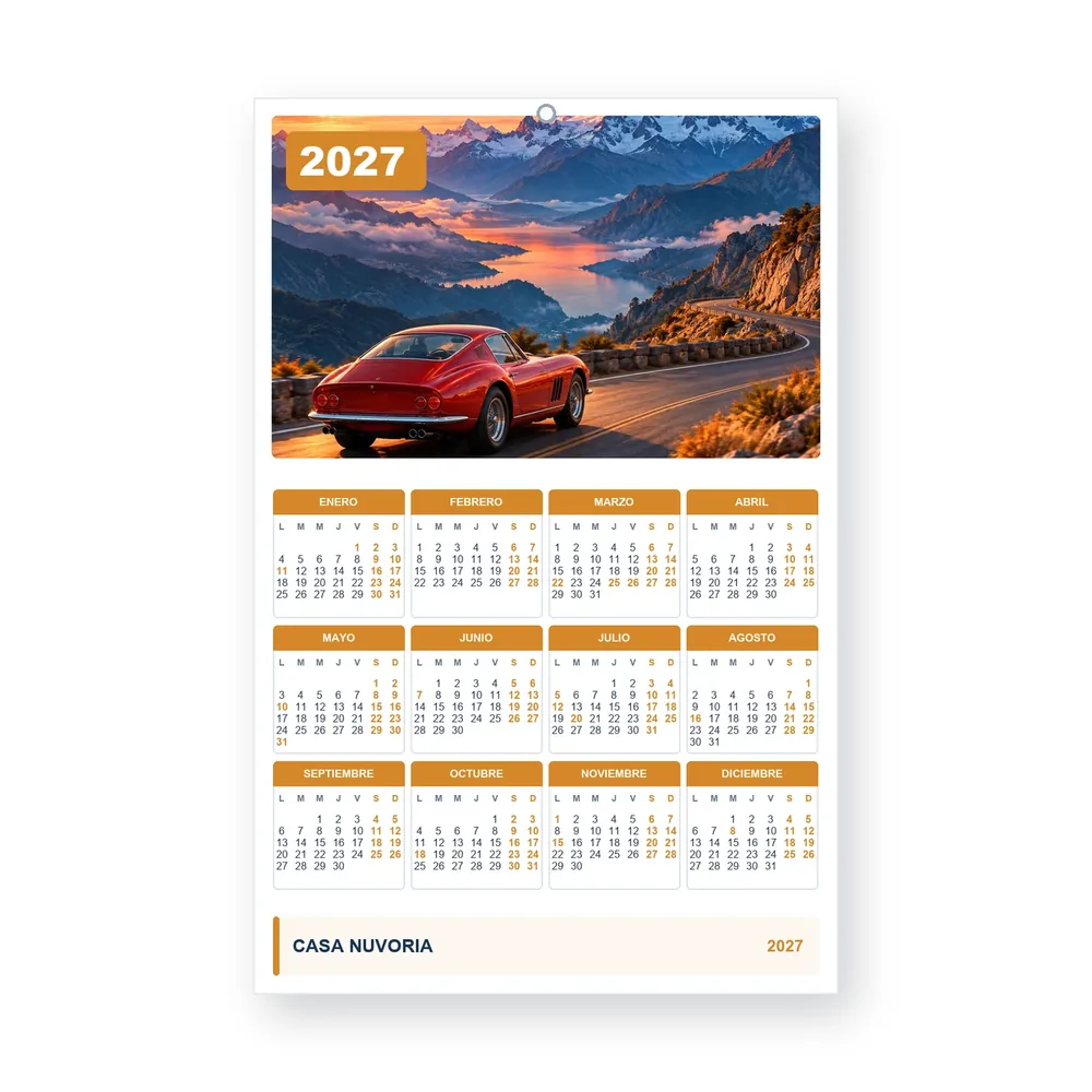 Calendario de diseño propio PG27-13-12