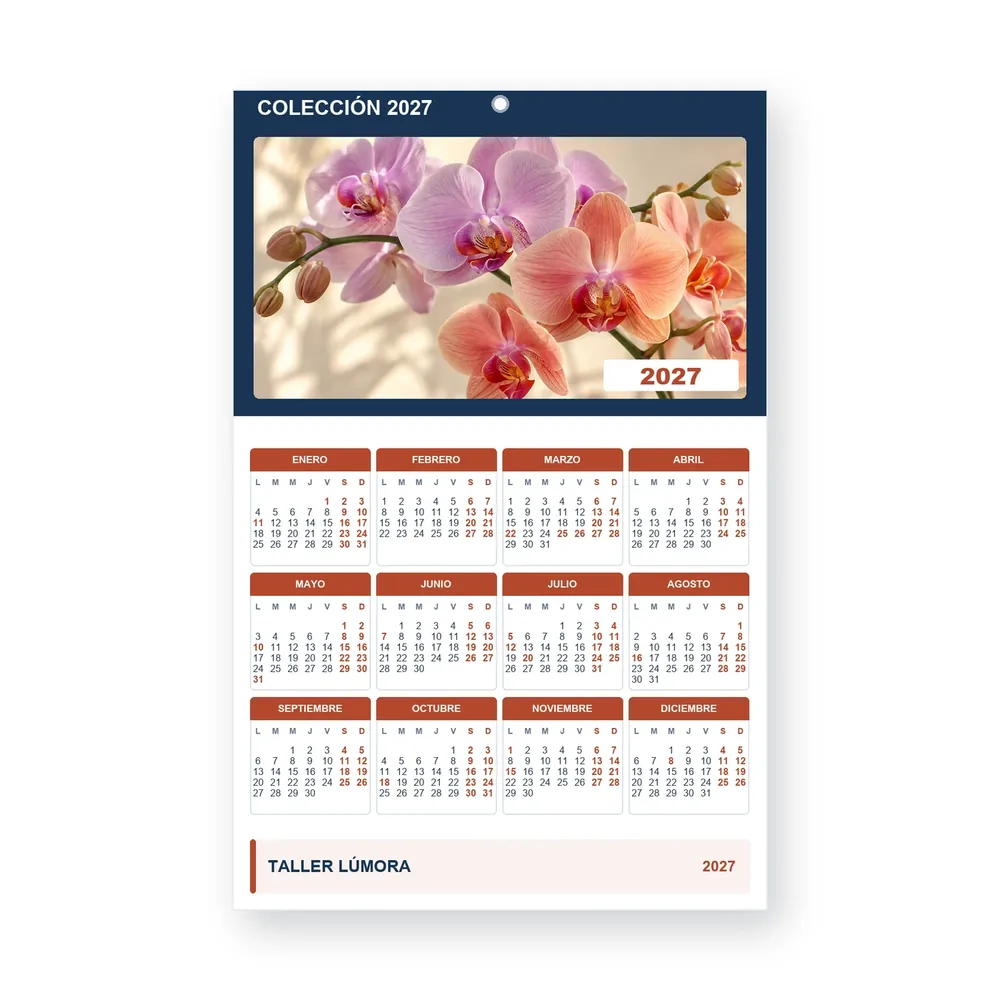 Calendario de diseño propio PG27-13-14