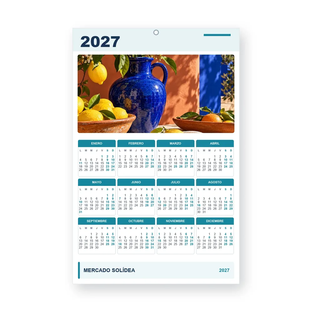 Calendario de diseño propio PG27-13-15