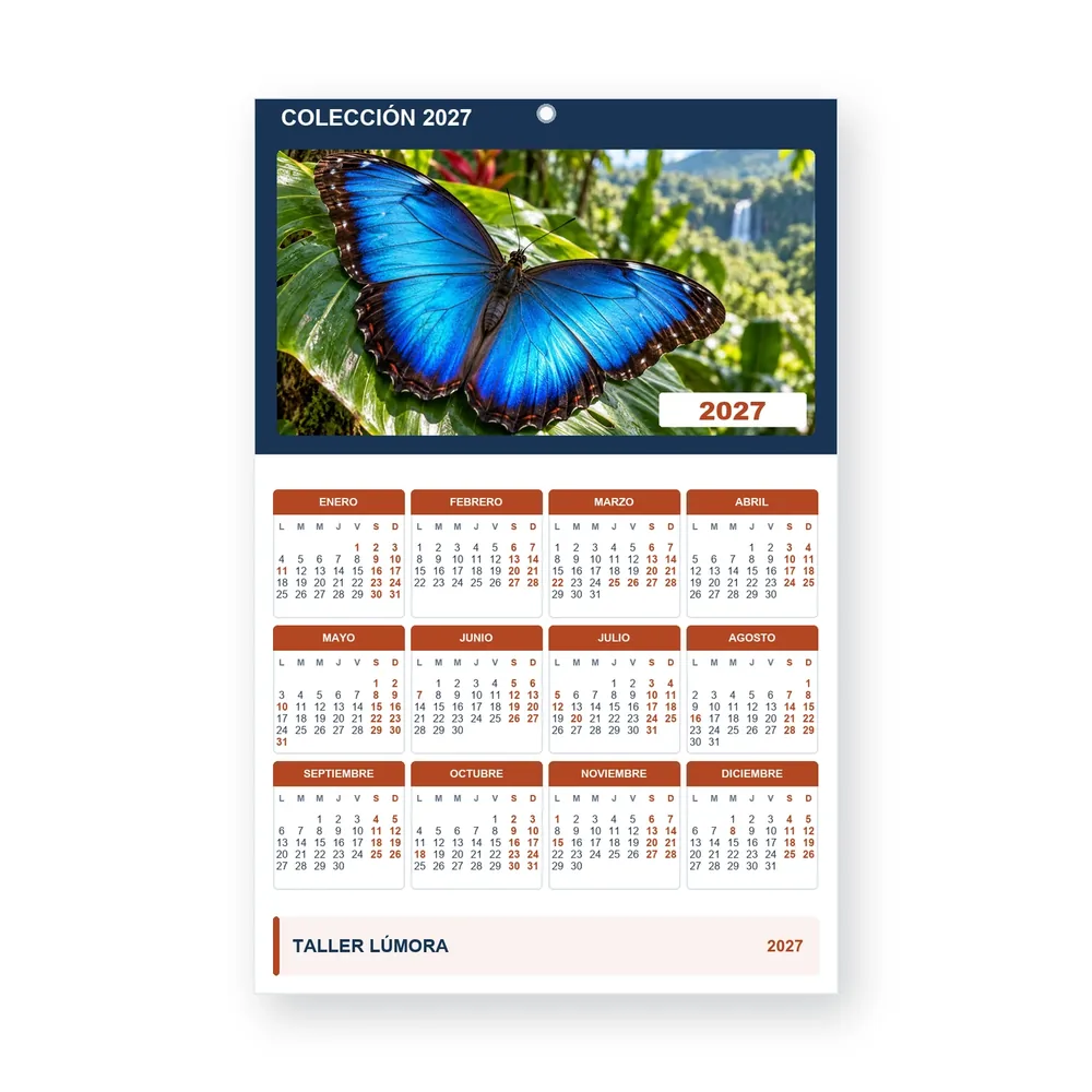 Calendario de diseño propio PG27-14-13