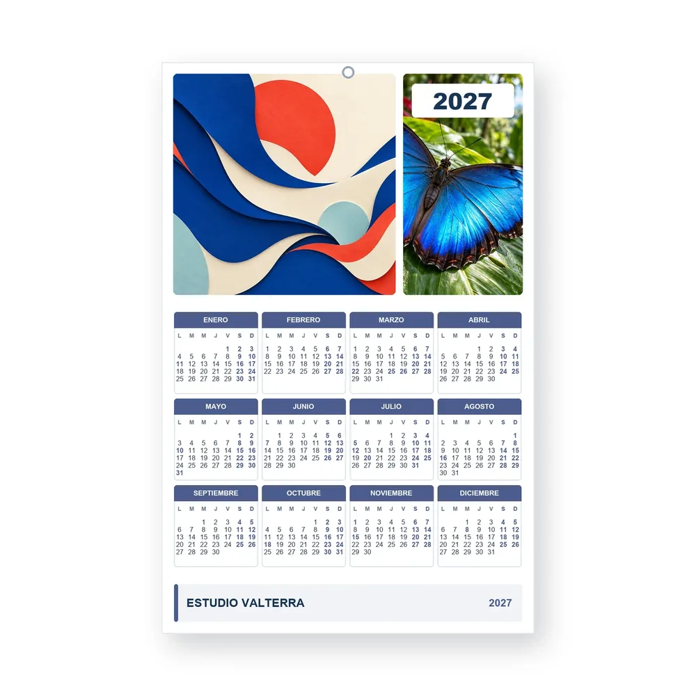 Calendario de diseño propio PG27-14-15