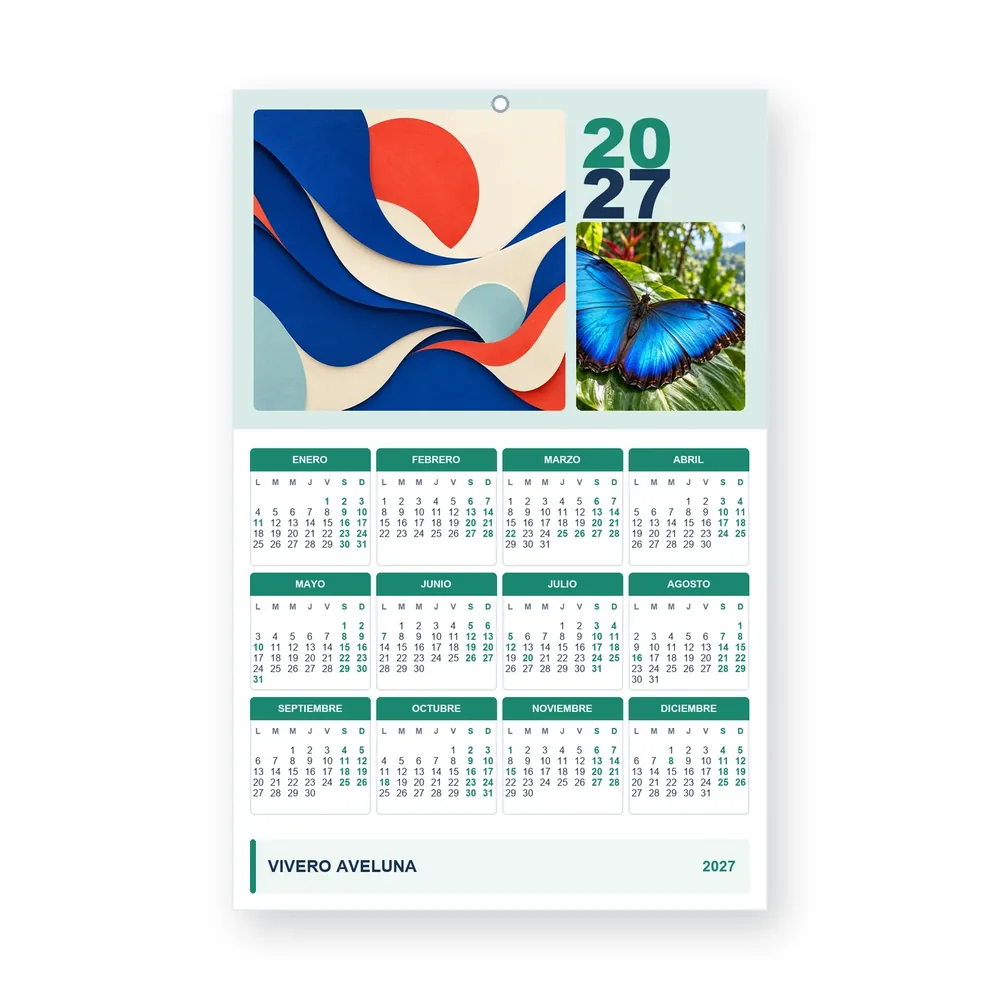Calendario de diseño propio PG27-15-17