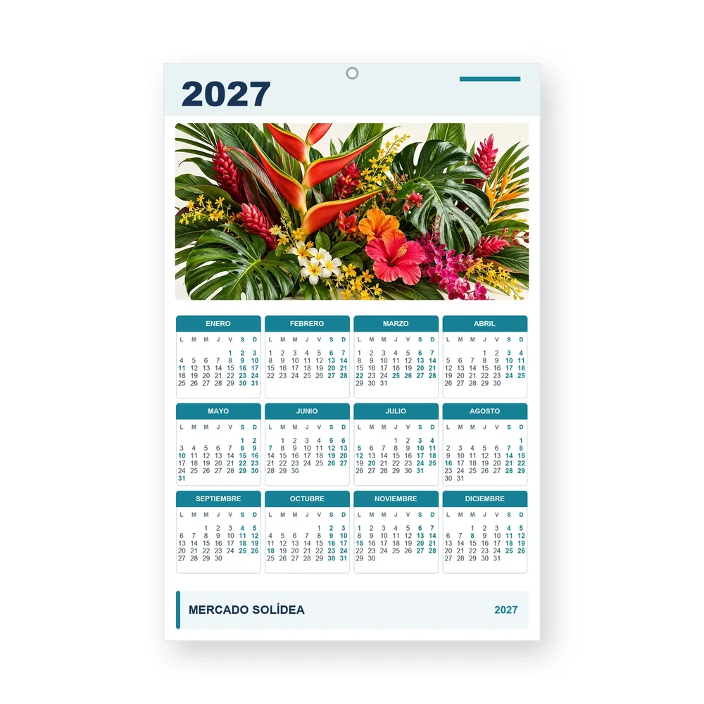 Calendario de diseño propio PG27-16-12