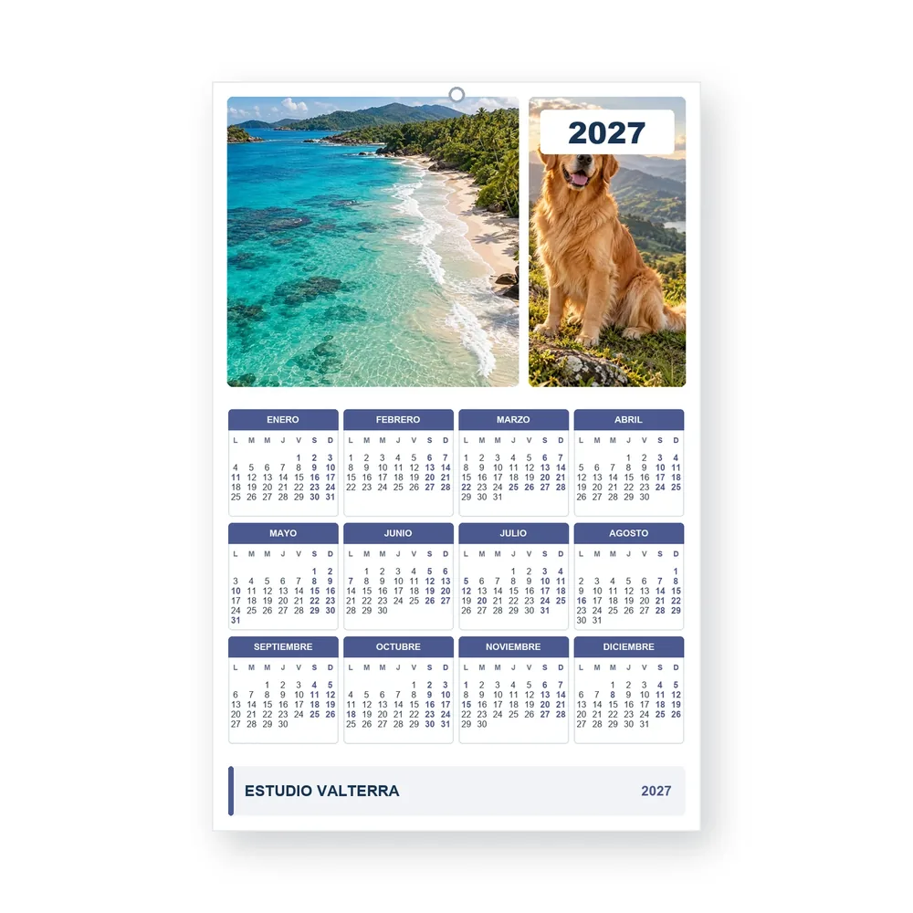 Calendario de diseño propio PG27-16-13