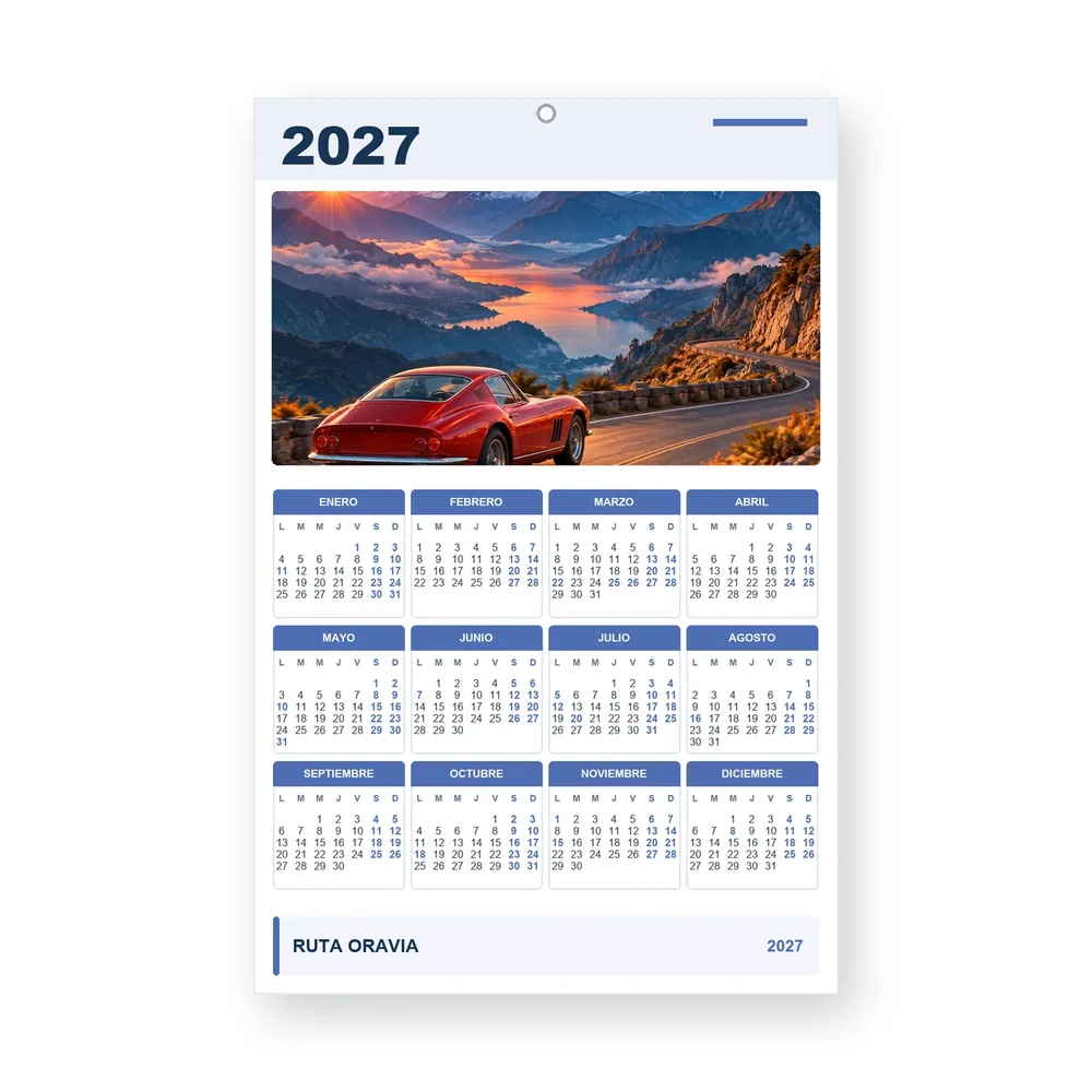 Calendario de diseño propio PG27-16-18