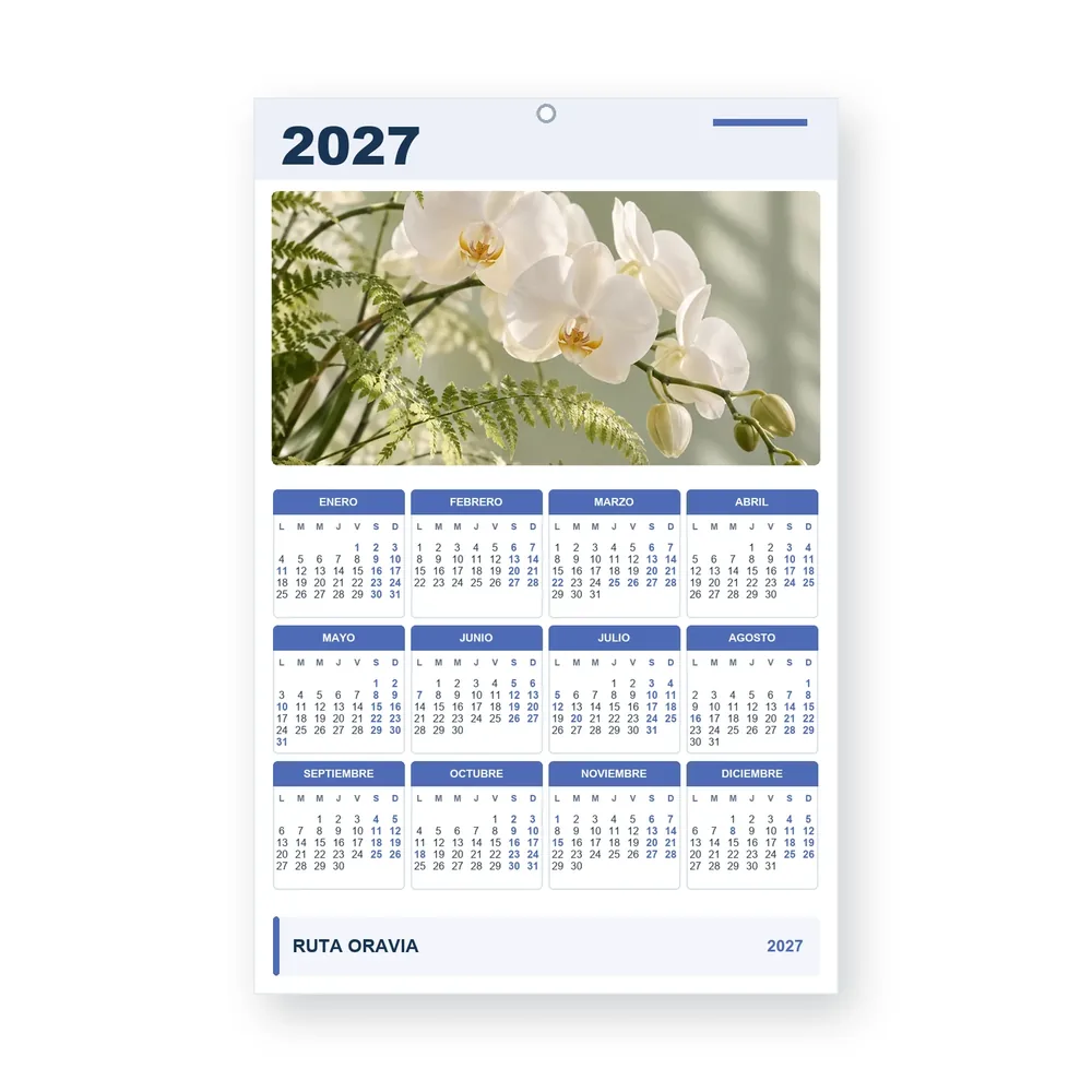Calendario de diseño propio PG27-17-17