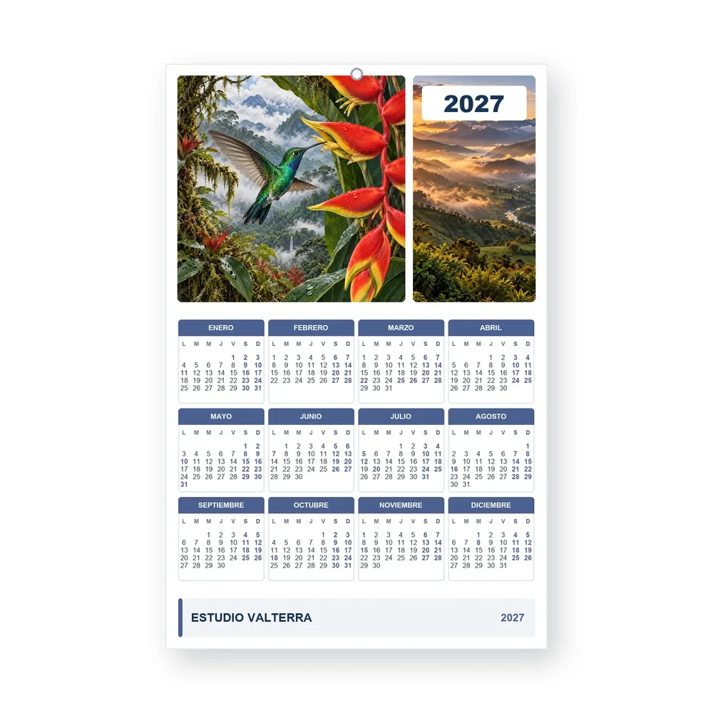 Calendario de diseño propio PG27-18-11