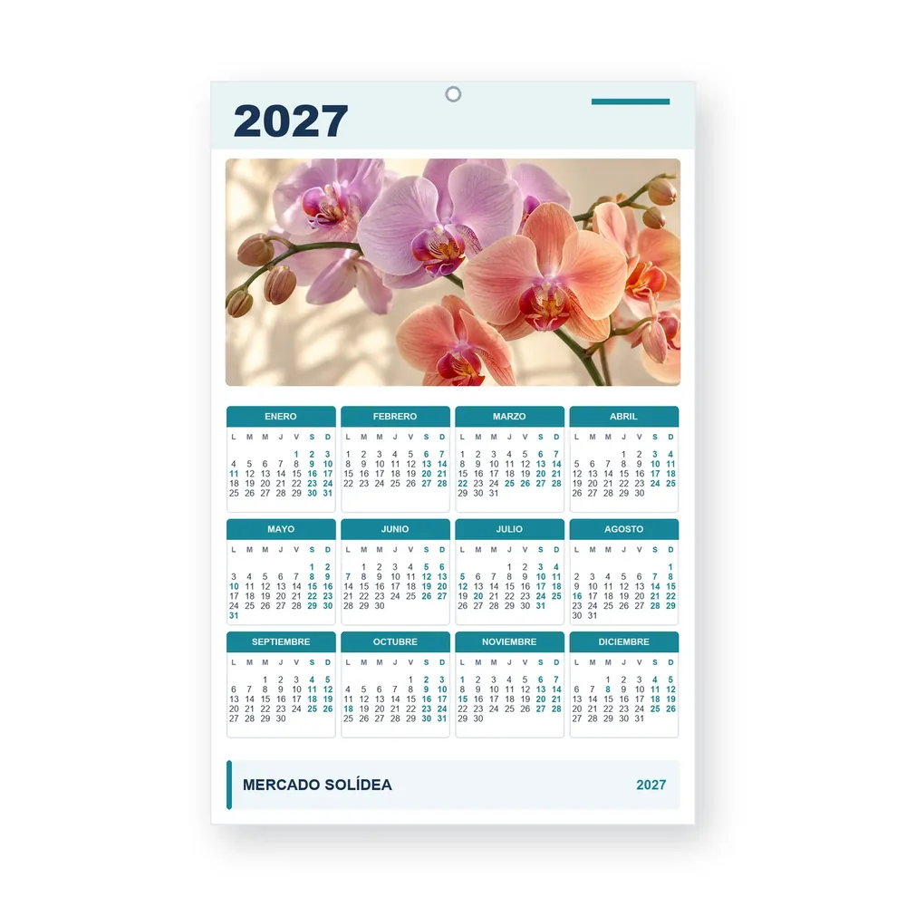 Calendario de diseño propio PG27-19-09
