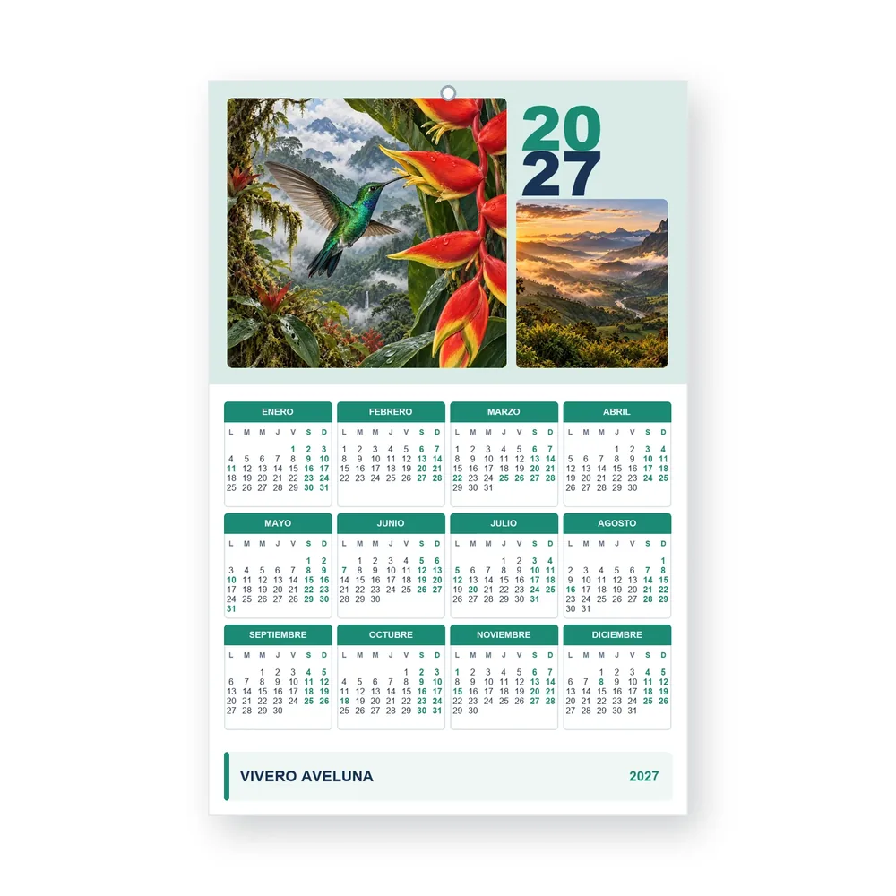 Calendario de diseño propio PG27-19-13
