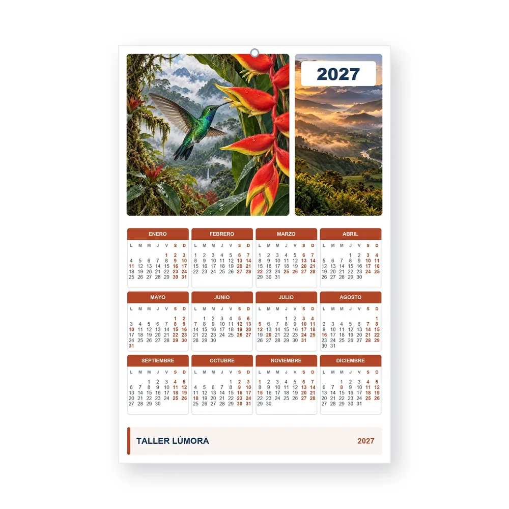 Calendario de diseño propio PG27-20-15