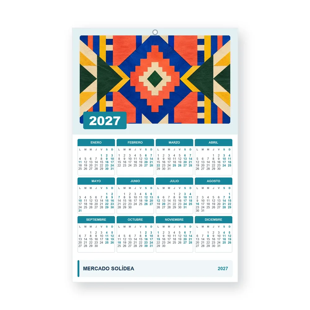 Calendario de diseño propio PG27-20-16