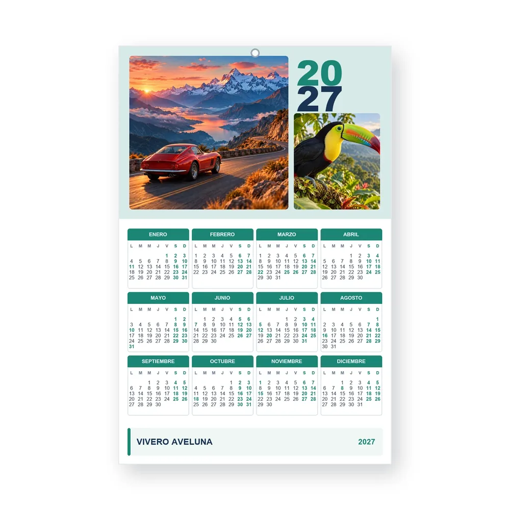 Calendario de diseño propio PG27-21-11