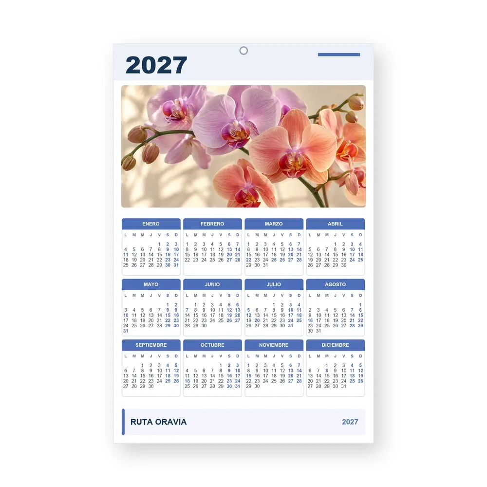 Calendario de diseño propio PG27-21-13