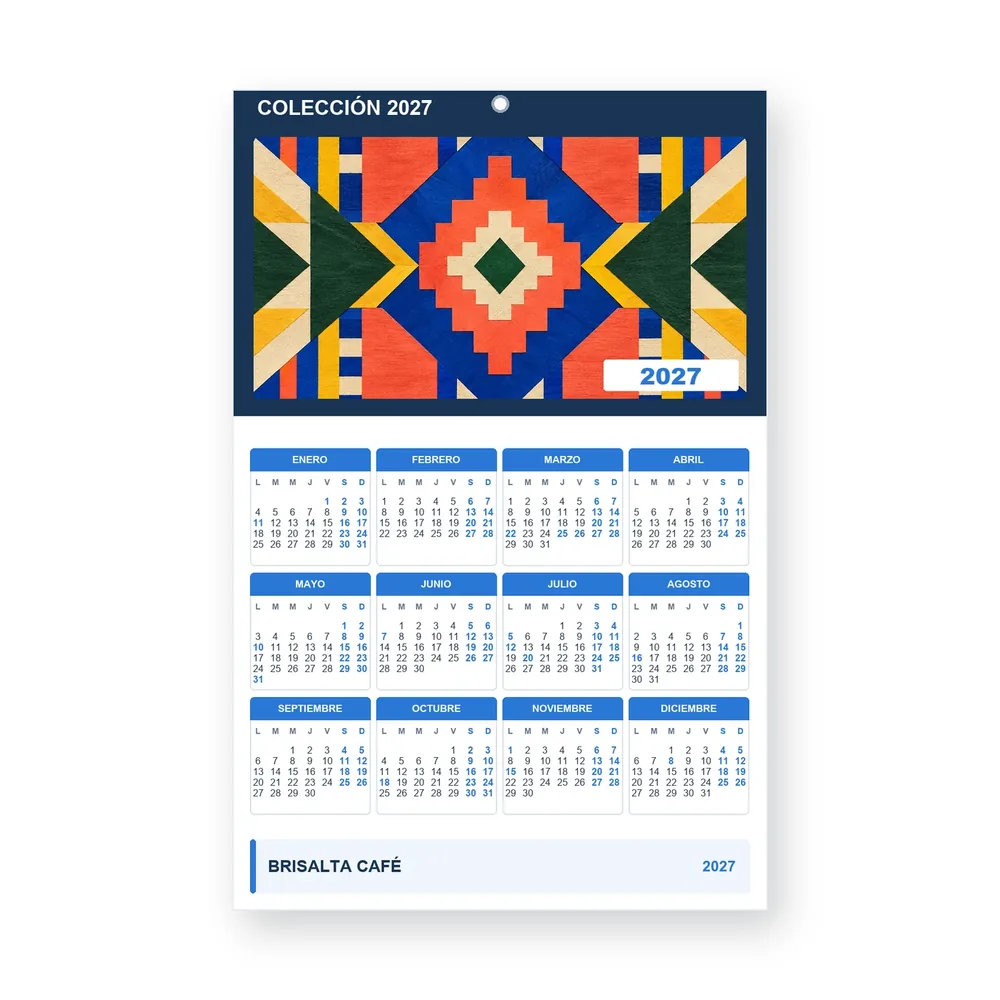Calendario de diseño propio PG27-21-18
