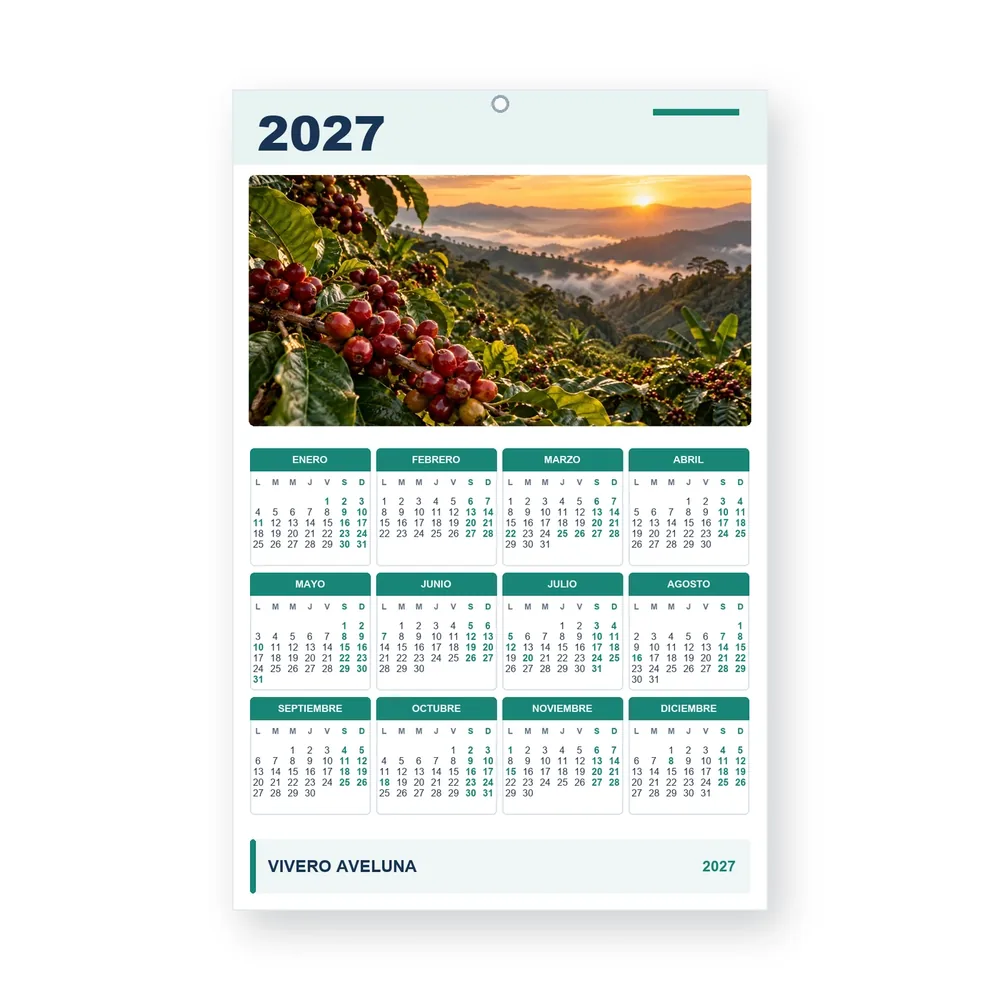 Calendario de diseño propio PG27-22-18