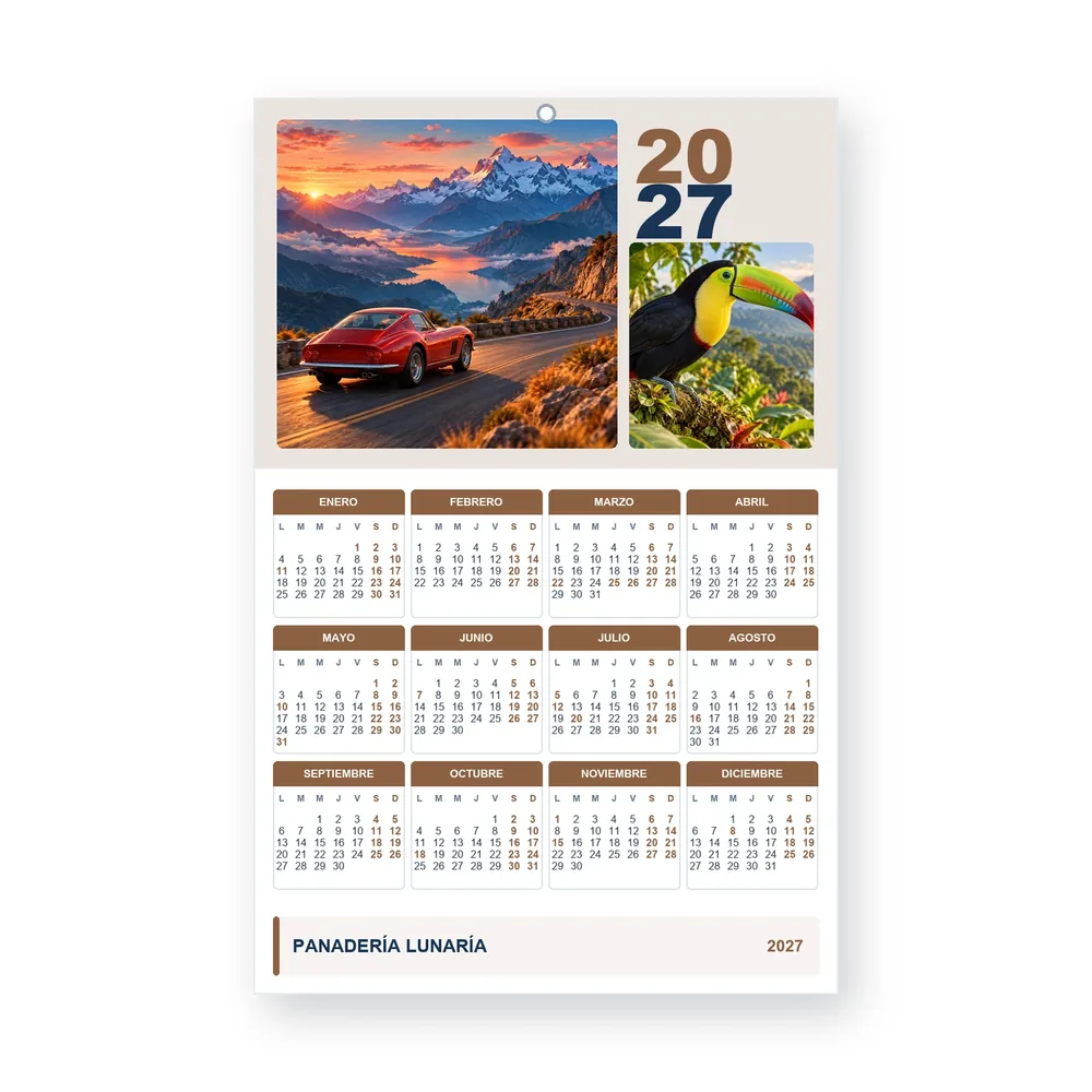 Calendario de diseño propio PG27-23-17