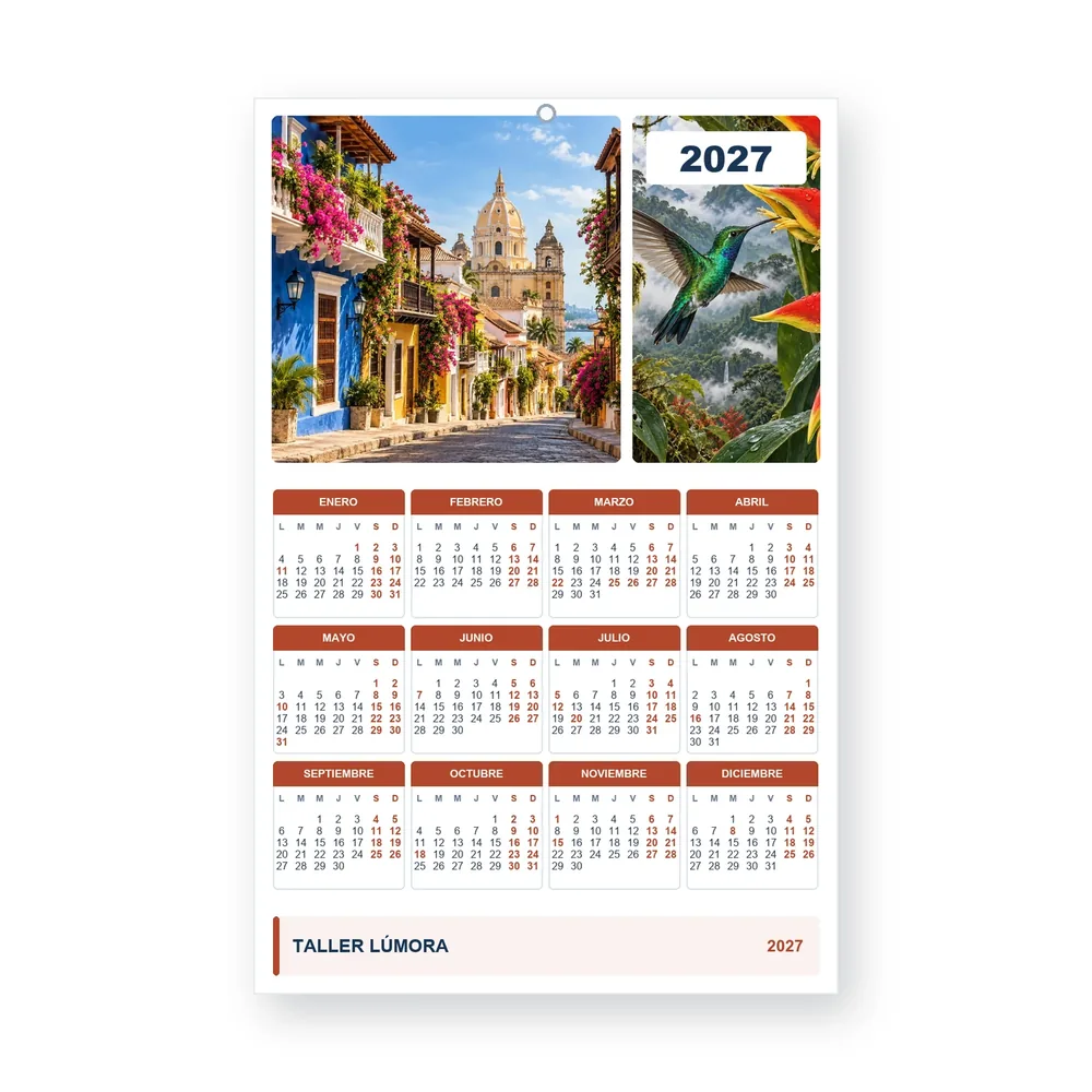 Calendario de diseño propio PG27-25-11