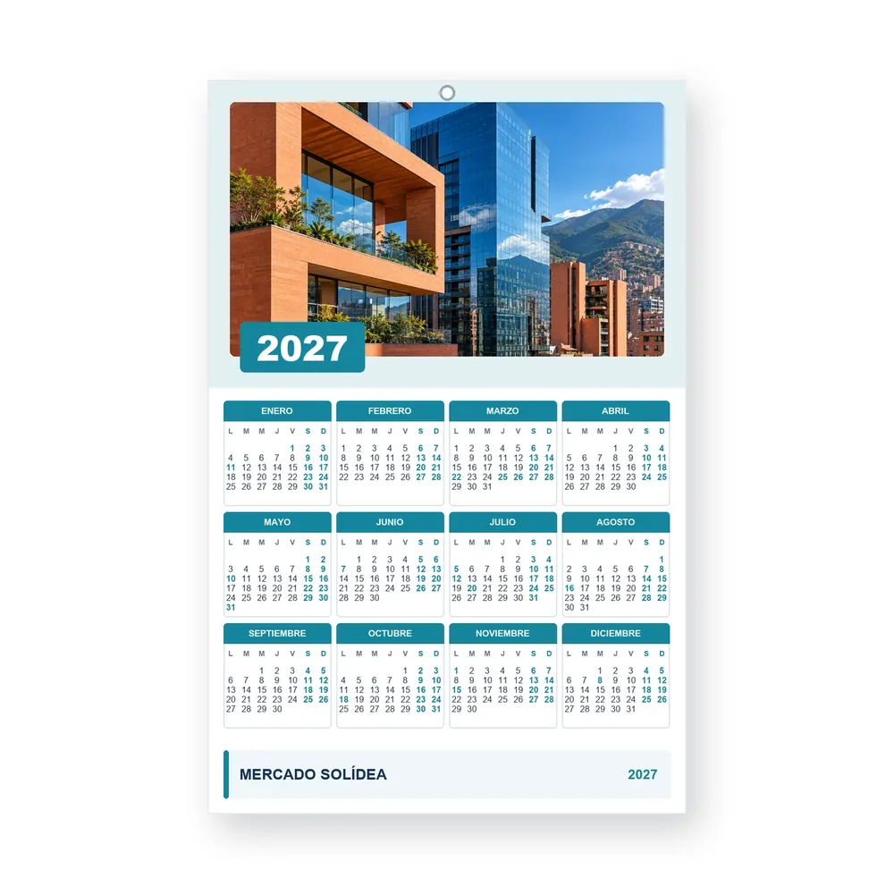 Calendario de diseño propio PG27-25-12