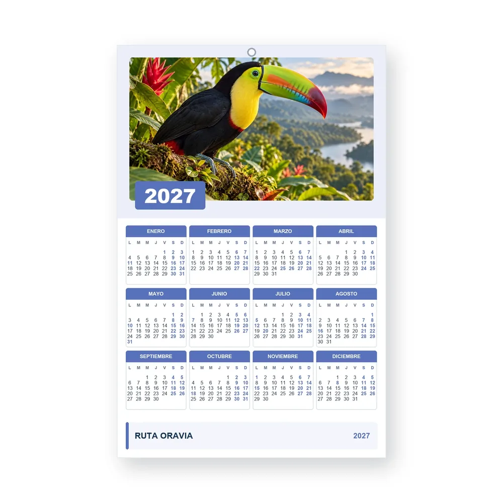 Calendario de diseño propio PG27-25-18