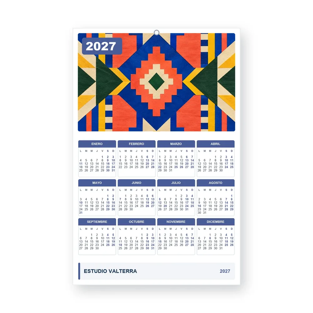 Calendario de diseño propio PG27-26-12