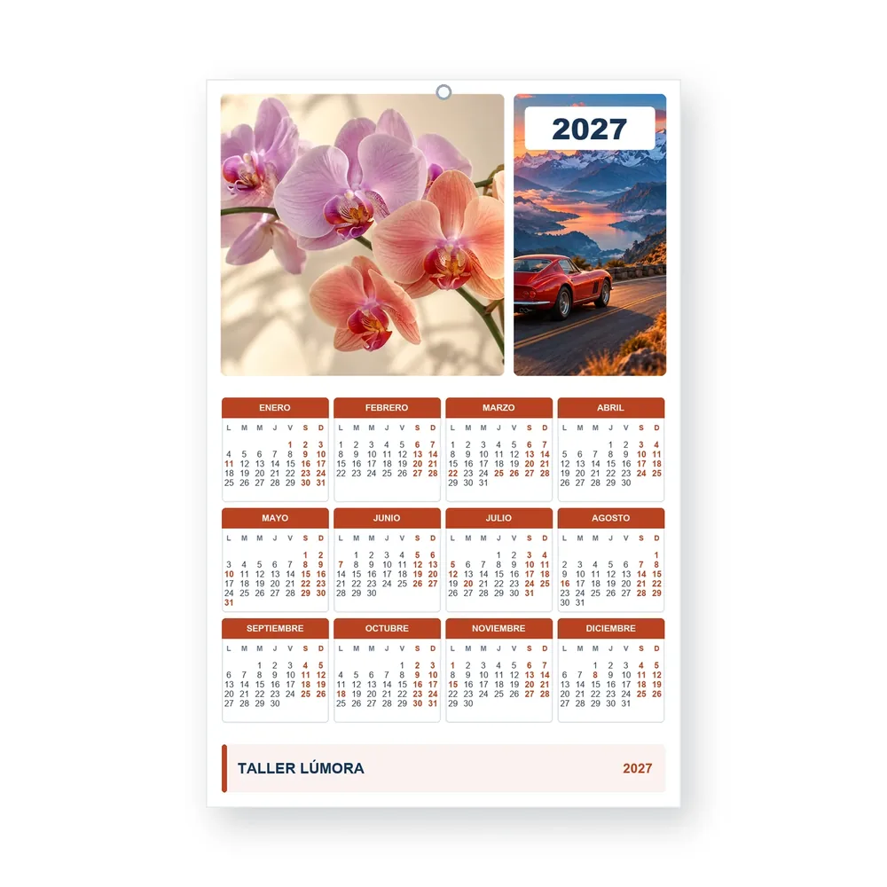 Calendario de diseño propio PG27-27-05