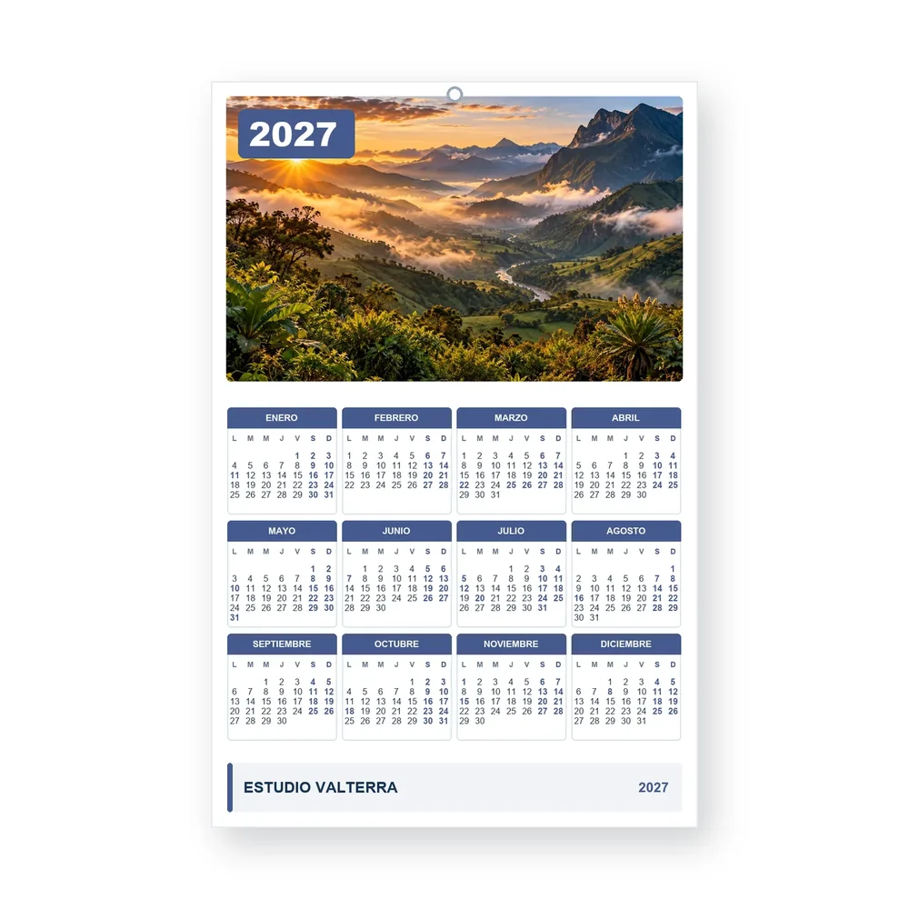 Calendario de diseño propio PG27-27-07