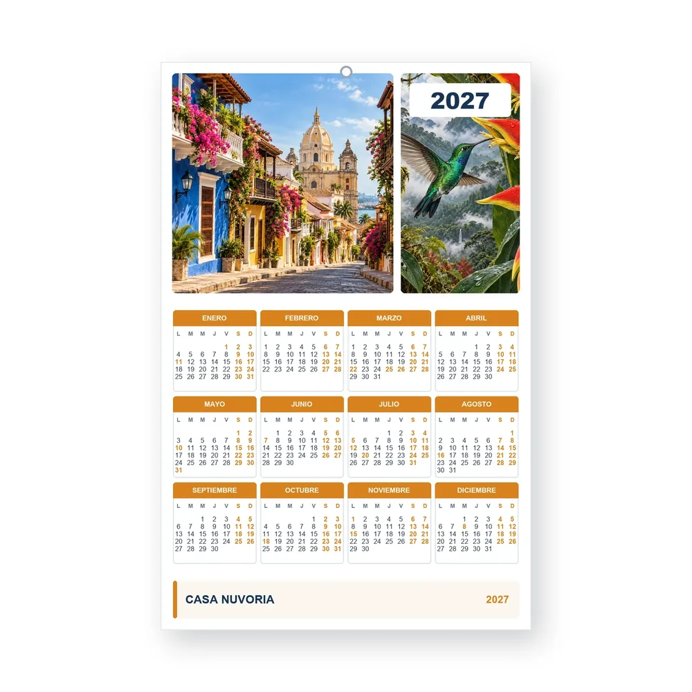 Calendario de diseño propio PG27-27-11