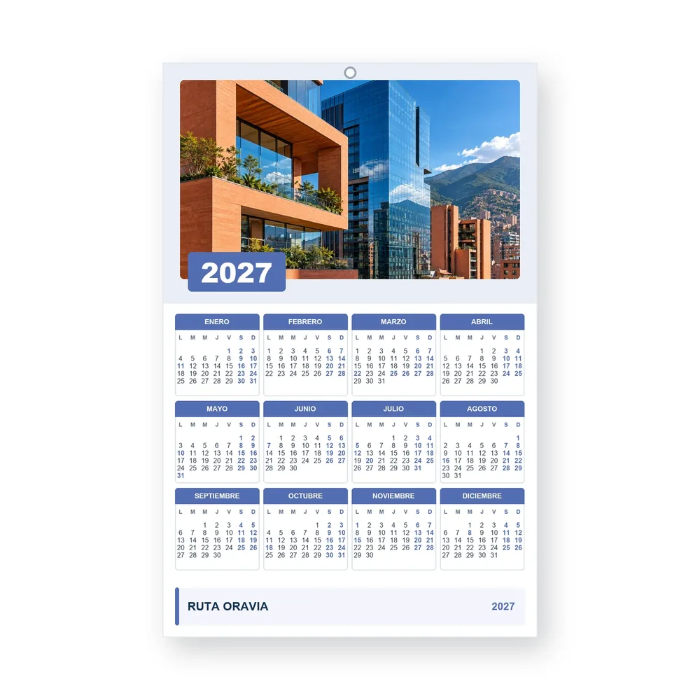 Calendario de diseño propio PG27-27-12