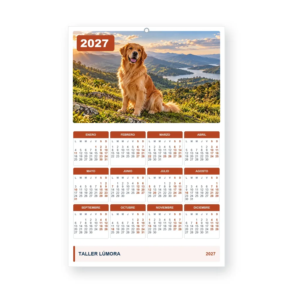 Calendario de diseño propio PG27-27-13