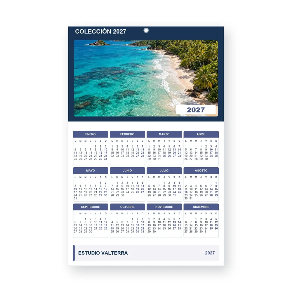 Calendario de diseño propio PG27-27-15