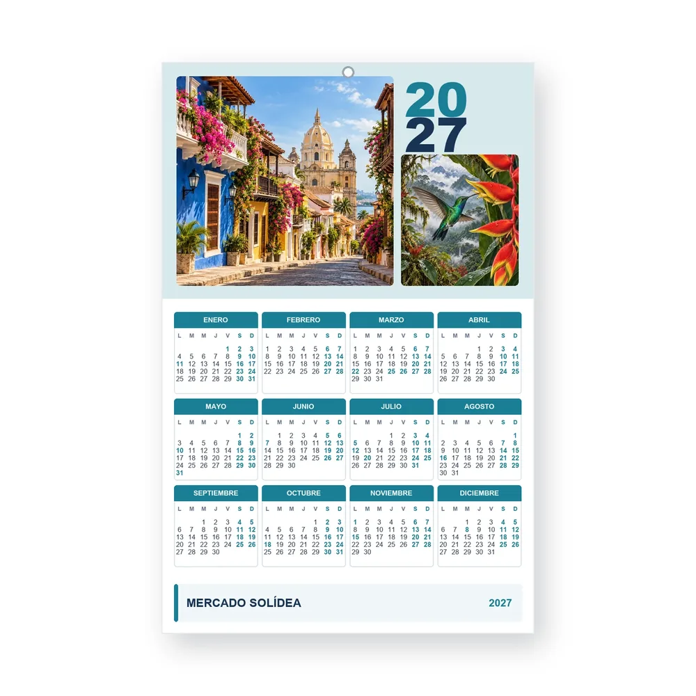 Calendario de diseño propio PG27-28-13