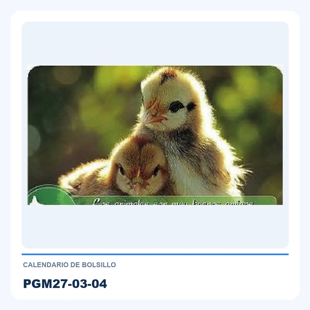 Calendario de Bolsillo PGM27-03-04