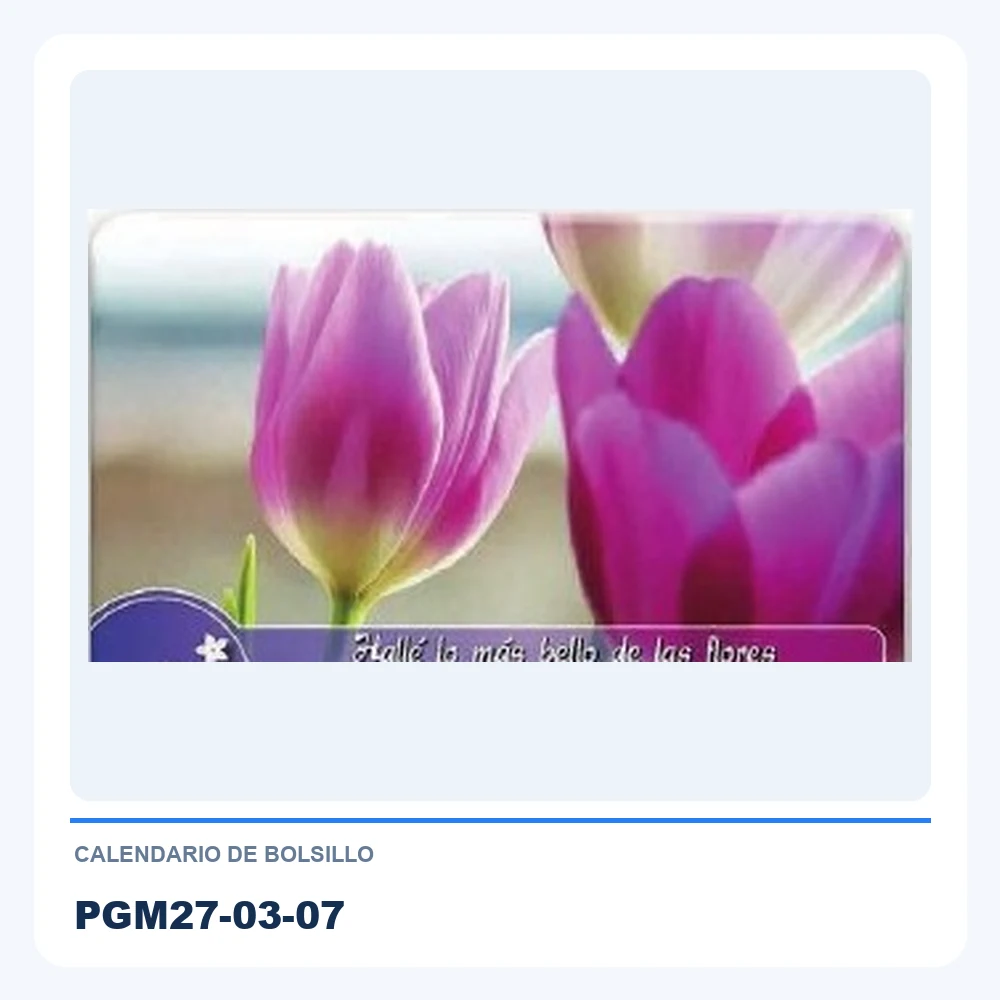 Calendario de Bolsillo PGM27-03-07