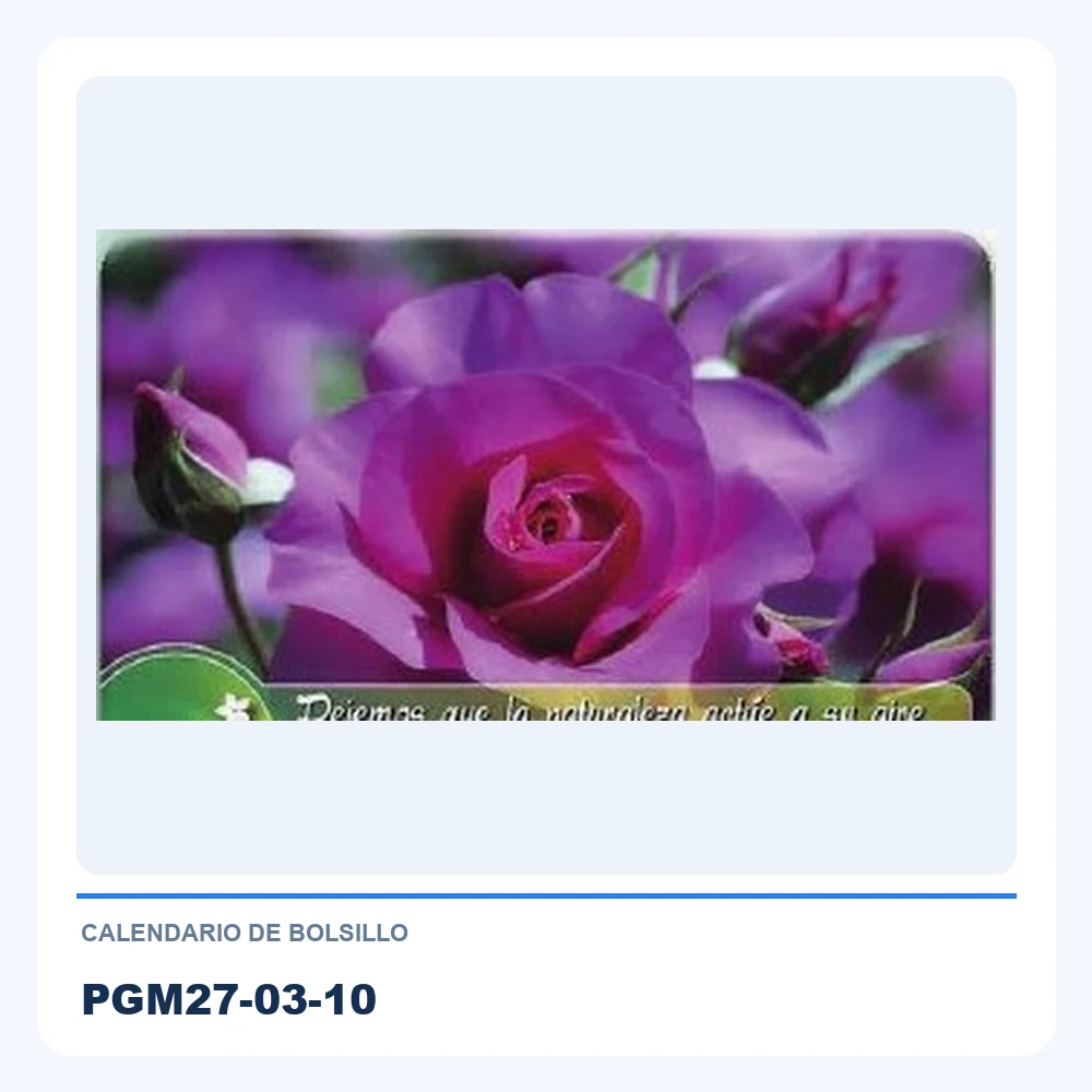 Calendario de Bolsillo PGM27-03-10