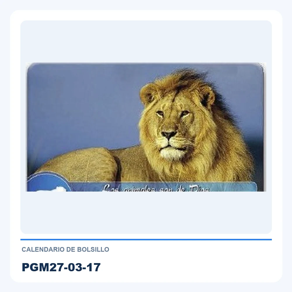 Calendario de Bolsillo PGM27-03-17