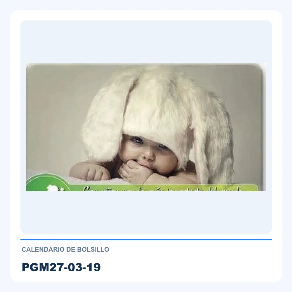 Calendario de Bolsillo PGM27-03-19