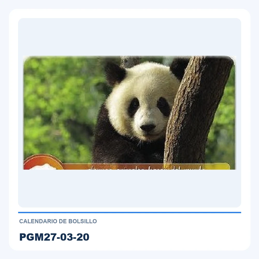 Calendario de Bolsillo PGM27-03-20