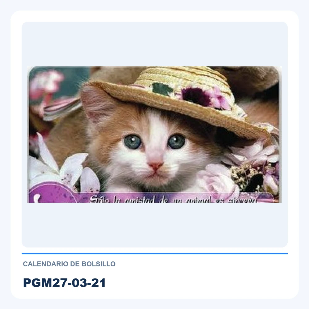 Calendario de Bolsillo PGM27-03-21