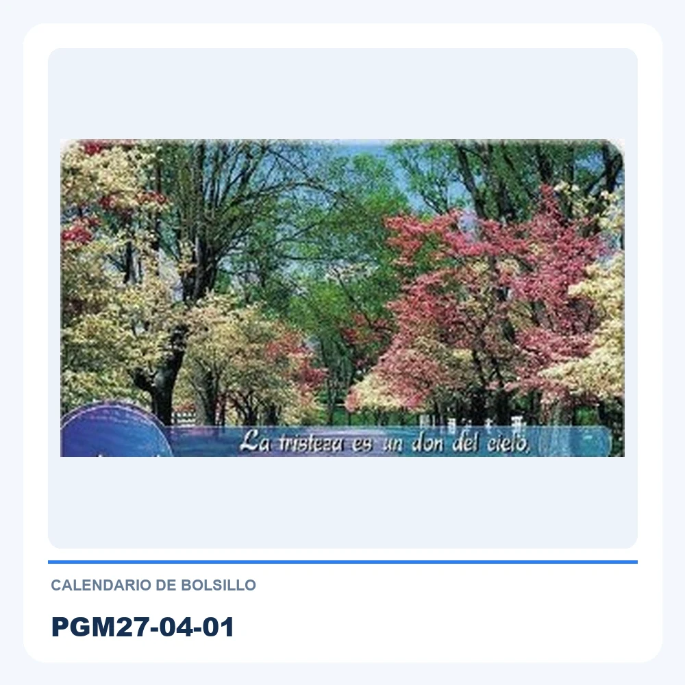 Calendario de Bolsillo PGM27-04-01