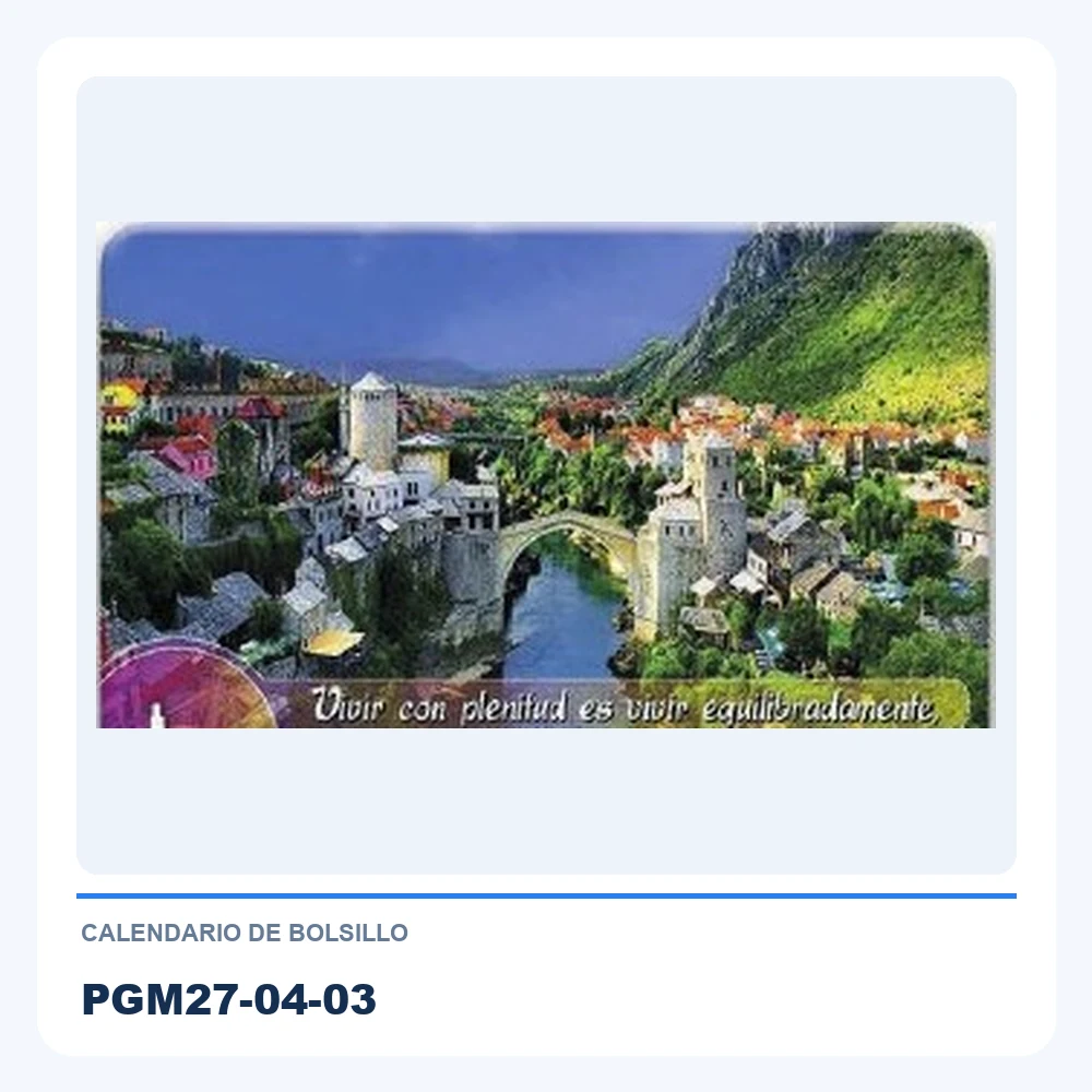 Calendario de Bolsillo PGM27-04-03