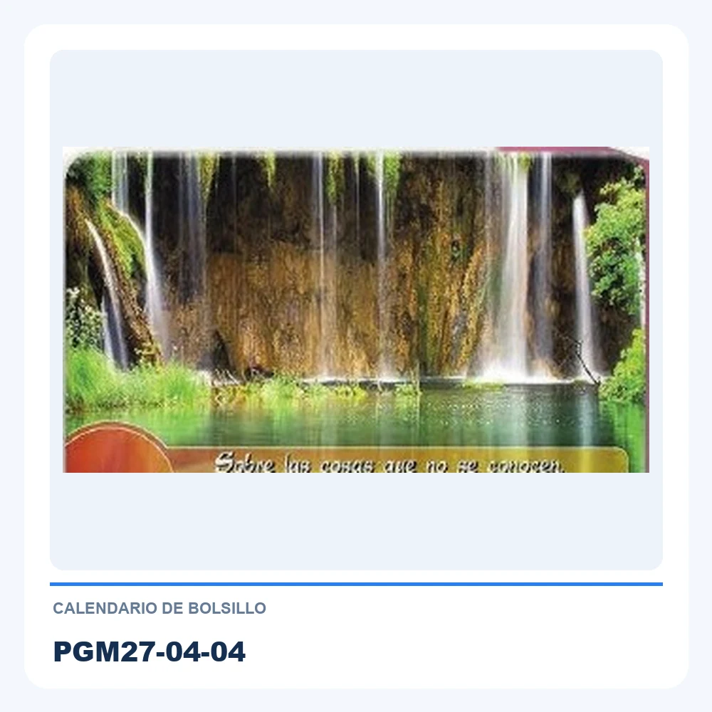Calendario de Bolsillo PGM27-04-04