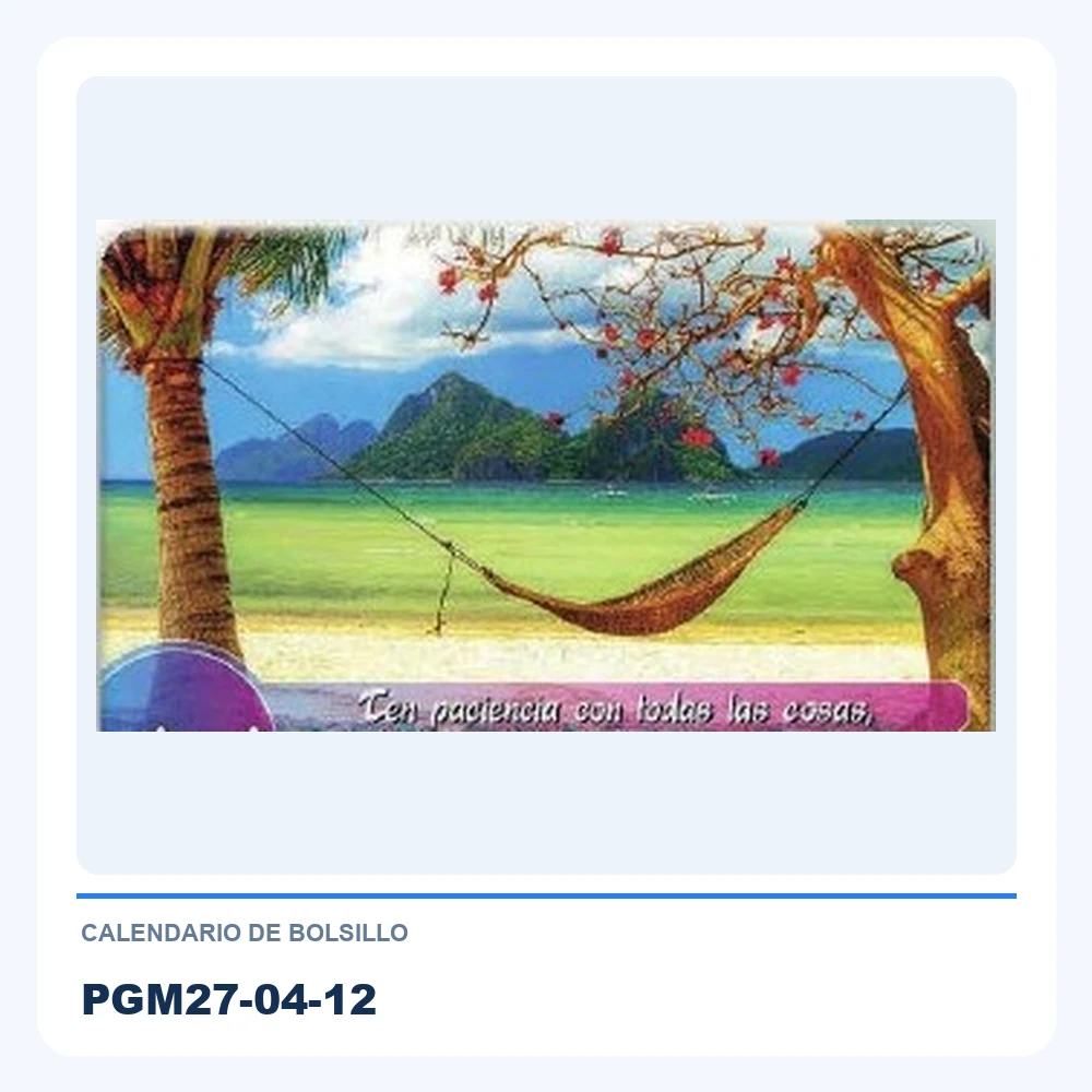 Calendario de Bolsillo PGM27-04-12