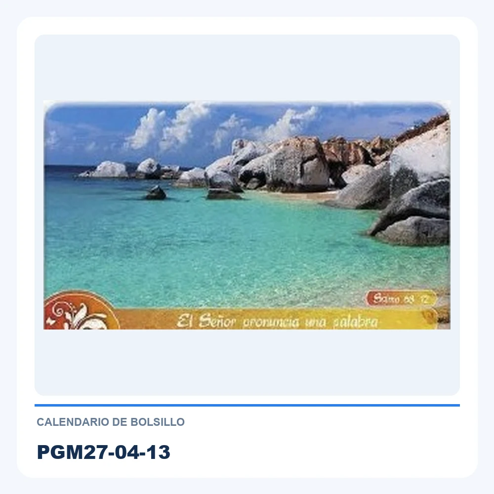 Calendario de Bolsillo PGM27-04-13