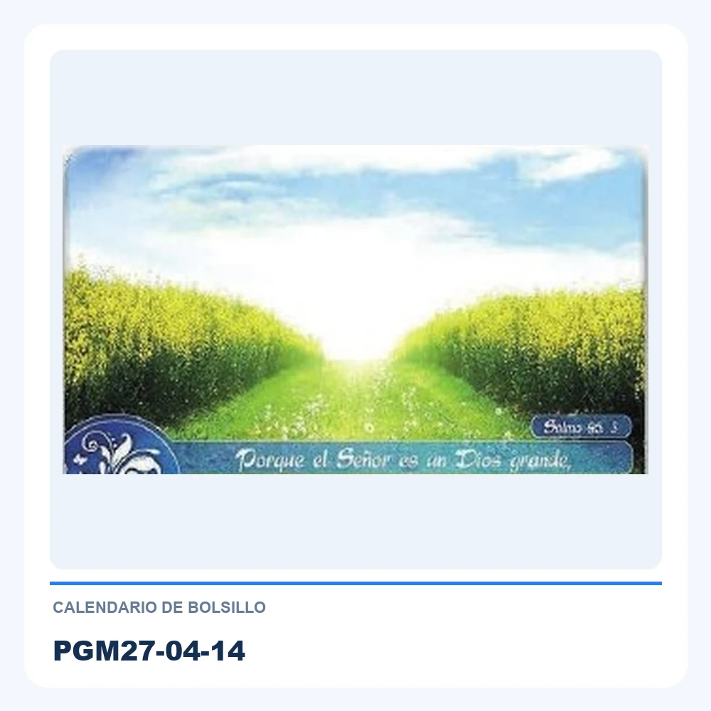 Calendario de Bolsillo PGM27-04-14