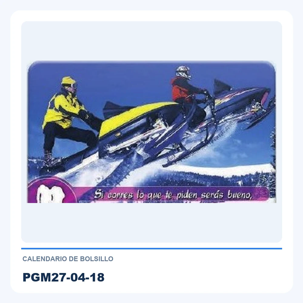 Calendario de Bolsillo PGM27-04-18