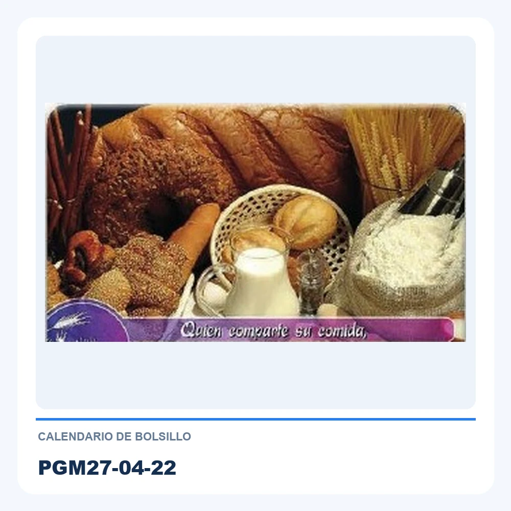 Calendario de Bolsillo PGM27-04-22