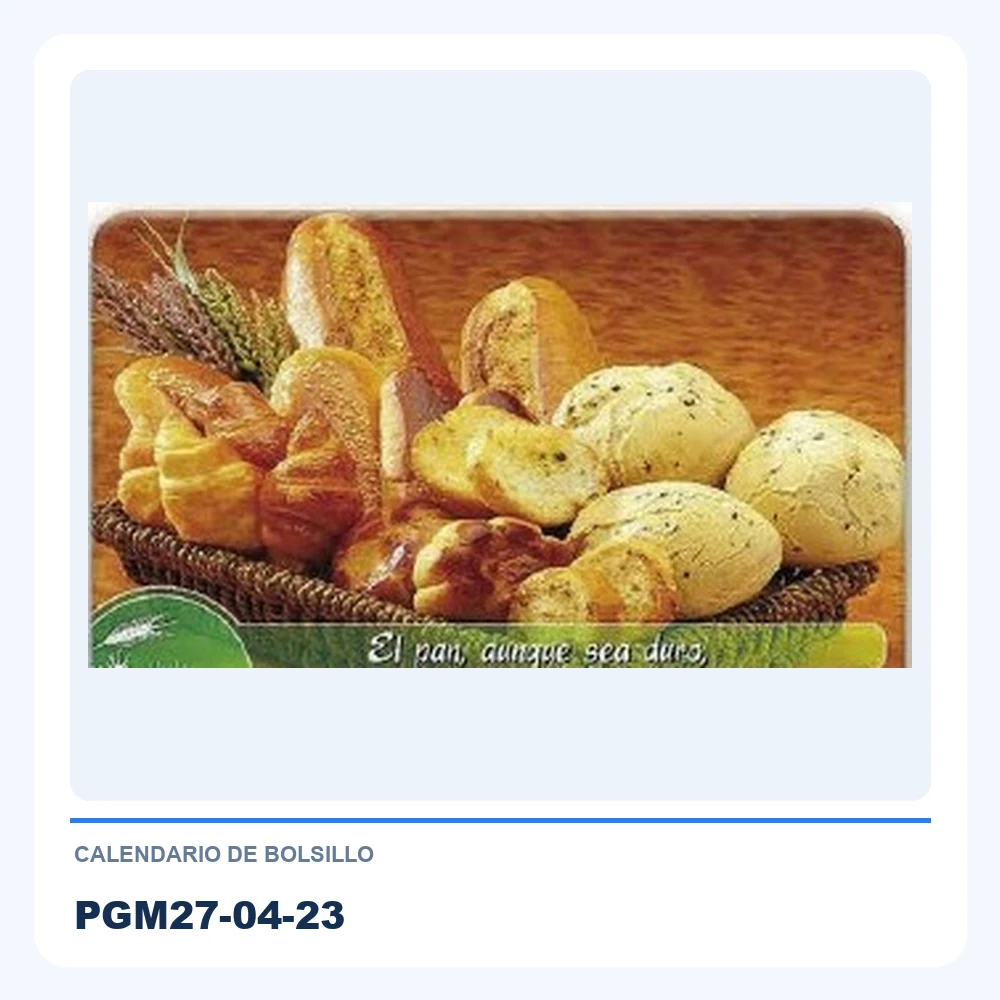 Calendario de Bolsillo PGM27-04-23